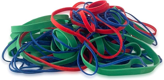 Upgrade Rubber Bands, Assorted Sizes & Colors, 1 lb 3-Pack, USA