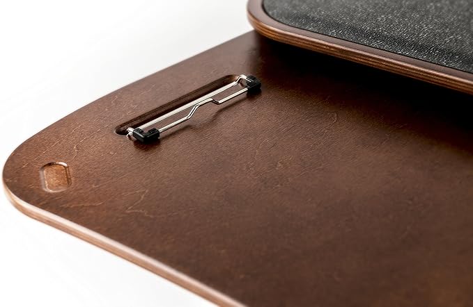 AutoExec AE-GMCD-PM-TAB-21M GripMaster Car Desk for Your Vehicle Workstation and Mobile Office, Mahogany with Phone Mount and Tablet Mount