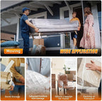 Stretch Film Shrink Wrap for Moving Supplies (5inch, 2 Pack) x 1000ft, Industrial Strength Plastic Wrap Stretch Roll for Pallet Wrapping Shipping Moving Boxes Storage Furniture with Handles, Clear