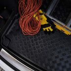 Rezaw-Plast Cargo Trunk Liner for Mercedes GLA X156 2014–2020 – Custom Fit Boot Mat, 1/16-Inch Thick, Waterproof All-Weather PE, Raised Edges, Anti-Slip, Odorless, Durable Black