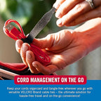 Velcro Brand Reusable Cable Ties – Mens Stocking Stuffers 2025, 100 Pack 6 Inch Cable Management Ties, Cord Wraps for Electrical Cords, Black