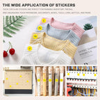 PARLAIM 1/2 Inch Round Adhesive Color-Code Dot Stickers,500 Stickers Inventory Dots Label in Dispenser Box,Yellow Circle Coding Labels for Office Home (Yellow)