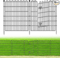 15 Panels No Dig Decorative Garden Fence with Gate for Yard, 32 in(H) X 35.4 ft(L) Animal Barrier Fencing for Outdoor Dog, Metal Portable Garden Fences for Borders, Pets, Landscape, Temporary Fence