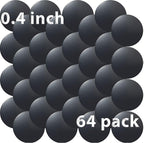 Cell Phone Metal Stickers 0.4 inch for Magnetic Car Mount. Replacement Set of 64 Mini Magnet Metal Plates. Silver Car Sticky Small Round Iron Discs with 3M Adhesive Backing for Case, DIY, Crafts.