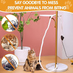 Poen 3 Pack 30ft Cord Protectors from Pets No Chew, 1/2 Inch Ultra Durable Cord Covers for Pets, Durable Electrical Cable Management Sleeve for Rabbits, Dogs, Cats and Other Animals(White)