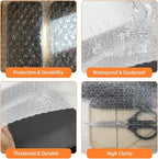 Cheardia 40 Pack Bubble Out Bags, Double Walled Clear Bubble Pouches Wrap Bag, Thickening Cushioning Packaging Bags for Moving, Shipping, Storage Packing Fragile Items, 12 x 12 Inches