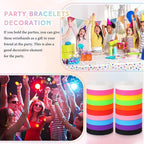 Liliful 100 Pcs Silicone Rubber Wristbands Rubber Wristband Bracelet Bands for Silicone Wristbands for Women Men(Colorful)