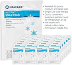 HALYARD Instant Cold Pack Disposable Cold Compress Ice Packs w/Flocking for Swelling Injuries Toothaches Sprains Strains 6 x 9 Inches, 24 Packs Per Case - 51788