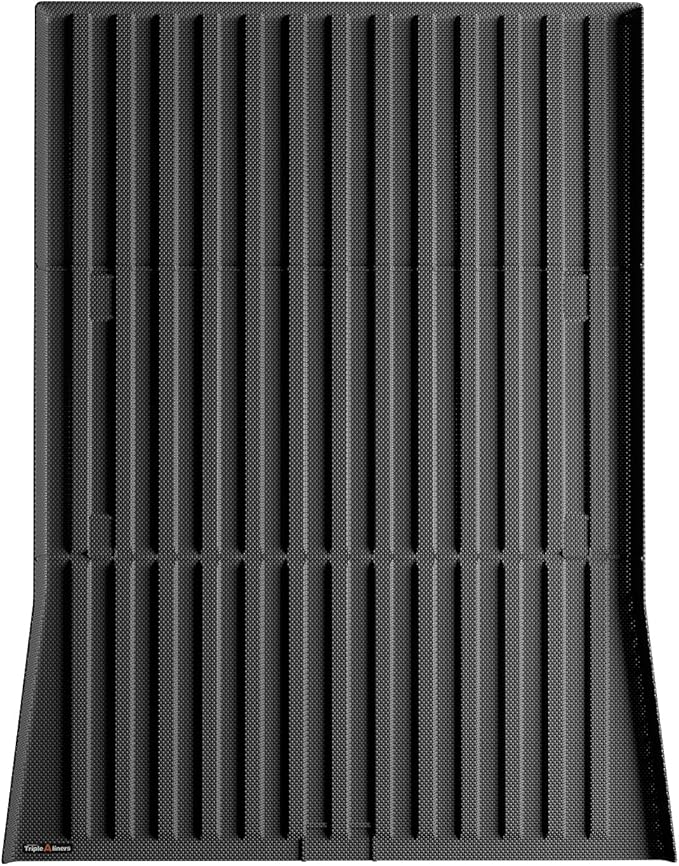 TripleAliners Premium Extra Thick Truck Bed Mat Compatible with 2023 2024 2025 Tesla Cybertruck Accessories Vehicle Perfectly Flush All Weather Protection TPE Heavy Duty Pickup Car Bed Cargo Mat