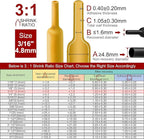 Chanzon 3:1 Ratio 3/16" (4.8mm) Heat Shrink Tubing - Marine Grade Waterproof Adhesive Lined - 8Ft Roll (2.5M Total Length) Yellow Polyolefin Sleeving Wrap Shrinking 3 to 1 Ratio 1pcs