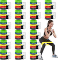 100 PCS Bulk Resistance Bands, Loop Exercise Bands Set for Gym Members Sports Class Students Gift, 5 Pieces Each Set with Storage Bag, Fitness Bands for Outdoor Home Gym Yoga Pilates