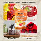 Agar Agar Powder 16 oz - Vegan (Vegetarian) Gelatin - Non GMO, Gluten Free and Nutrient Rich - Substitute for Beef Mix - Unflavored.