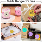 2 inch Dot Stickers Labels Circle Garage Sale Sticker 750Pcs Round Thermal Printer Stickers Printable Writable Price Labels for Yard Sale, Gold