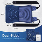 APEXUP Ice Pack for Knee Pain Relief, Large Reusable Wrap After Surgery, Flexible Gel Cold Pack for Injuries, Pain Relief for Back, Shoulder, Elbow, Ankle and Leg (Navy Blue, XXL, 1PK)