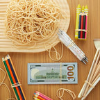 Marspark Rubber Bands Bulk Elastic Rubber Bands 5 lb File Folder Strong Elastic for Office Home Supply Crafts(Size 19)