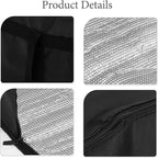 Large Capacity Insulated Pizza Bag with Double Zippers Lightweight Thermal Food Cooler for Hot and Cold Foods Portable Grocery Insulated Carry Bag