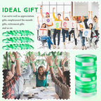 Liliful 100 Pcs Silicone Rubber Wristbands Rubber Wristband Bracelet Bands for Silicone Wristbands for Women Men(Green and White)
