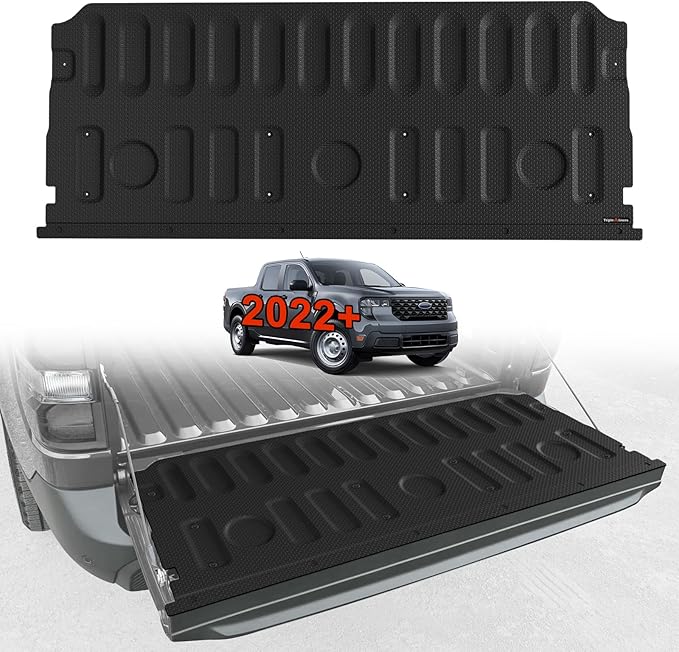 TripleAliners Tailgate Mat Compatible with 2022-2024 2025 Ford Maverick & Hybrid Model Tailgate Accessories Liner Protector All Weather TPE Custom Fit (Won't Fit Drop-in Liners)