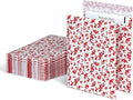 Quality Park Bubble Mailers, 8.25" x 11", Shipping Envelopes, Water Resistant Poly Padded Envelopes, Berry Print, 25 Pack (QUA85873)
