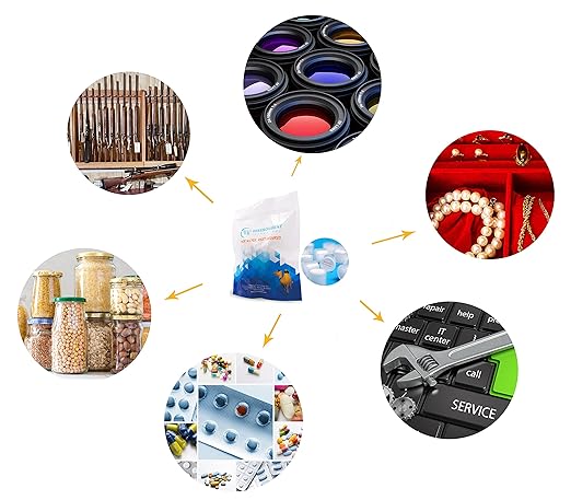 0.5 Gram 800 Pack Silica Gel Canister, Silica Gel Capsules, Silica Gel Packets, Moisture Absorbers for Food Storage, Food Grade Desiccant Dehumidifiers