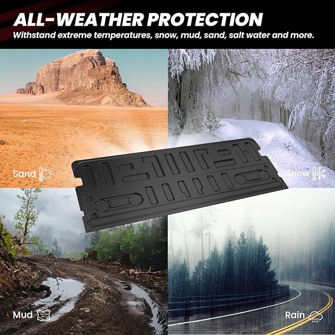 LASFIT Tailgate Mat for Ford F-150 2021-2026(Nof for Work Surface or Pro Access Tailgate) Truck Tailgate Liner All Weather Protector TPE Durable Tailgate Cover