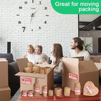 Honeycomb Packing Paper Roll - 19.68'' x 820ft, 200 Fragile Stickers Included | Wine Box, Artwork & Glassware Protector | Heavy-Duty Cushioning Wrap for Shipping, Moving & Gift Packaging