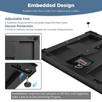 48"x48" Industrial Floor Scale, Professional Platform Scale with Digital Indicator, Weighing Scale for Warehouse Shipping and Industrial Use, 10000 lb x 1 lb, Black