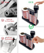 Manual Label Sticker Roll Dispenser,Adjustable Tabletop Label Dispenser for Rolls of Sticker Labels,Multi Use Sticker Holder Organizer Stand in Classroom, Business, Home