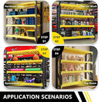 5000lbs78.74,Storage Shelves Garage Metal Shelving Heavy Duty Garage Shelves Adjustable Storage Shelves for Industrial, Factory,41" W X 19.6" D X 78.74" H (Yellow and Black, W78.7*D23.6*H78.7)