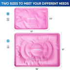 APEXUP Gel Ice Packs for Injuries Reusable, Flexible Double Sided Cold Packs for Injuries, Ice Pack for Knee, Shoulder, Back, Hip, Leg, Arm (Pink, S, 2PK)