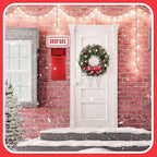 Metal Mount Wall Donation Box Key Lock Money Cash Drop Box with Top Slot and 2 Pcs Reflective Sign 10 x 5.5 x 3 Inch Safe Lock Mailbox with 2 Keys for Outside Office Business Home(Red)