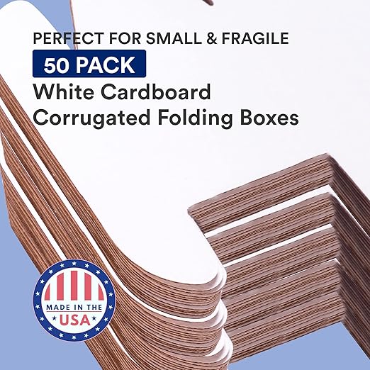 Box USA Moving Boxes Medium 16"L x 4"W x 4"H, 50-Pack | Corrugated Cardboard Box for Packing, Shipping and Storage 16x4x4 1644