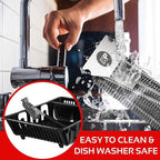KITCHEN PERFECTION Safe Wire Grill Brush for Outdoor Grill w/Grill Scraper & Grill Mat Grill Cleaning Kit -Extended Handle BBQ Brush for Effortless Grill Cleaning Grill Cleaner Brush Barbecue Tools