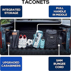 Envelope Cargo Net for Ford Maverick - Fits 2022-2025 - Upgraded 5mm Bungee - Integrated Storage Bag - Heavy Duty Carabiners - Designed in USA