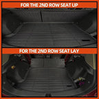 All Weather Floor Mats for 2023 2024 2025 2026 Cadillac Lyriq Floor Mats & Cargo Mat & Backrest Mats for Cadillac Lyriq Accessories All Season Guard Anti-Slip Floor Liner