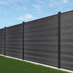6'' x 6'' Outdoor Privacy Fence, Wind Resistant, Wood Plastic Composite Fence Panel with 1 Post, Fencing for Yard, Backyard, Garden and Pool
