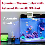 Small Digital Thermometer TA358 Celsius/Fahrenheit Temperature Indoor/Outdoor Meter Gauge with 5ft/1.5M Probe Sensor