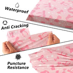 Poly Mailers 10x13 Inch 25 Pcs - Pink Bow printed Shipping Bags, 2.4mil Thickness, Waterproof and Tear Resistant Mailing Envelopes, Self-Sealing Packaging Bags for Small Business