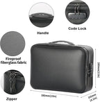 Fireproof Safe Document File Organizer Box, 5200°F Portable File Organizer with Lock,Hard Case Highly Flame-Resistant Fire Proof Waterproof File Bag with Lock, Fire Safe Home Valuables Storage