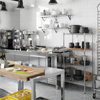 18" Deep x 24" Wide x 54" Height Wire Shelving Kit | 4-Tier | NSF Commercial Storage Rack Unit