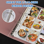 9 Pocket Card Sleeves, Holds 900 Cards, Trading Card Binder Sleeves, 3 Ring 9 Pocket Pages for Sports Cards, Coupons, Game Cards, 50 Pack