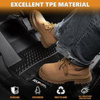 AIPOIL® Floor Mats & Cargo Liner Set for 2013-2015 Acura RDX All Weather Protection TPE Anti-Slip Automotive Full Set Custom Car Mats Accessories - Black