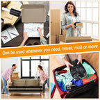 Sherr 5 Inch Stretch Shrink Film Roll Plastic Wrap for Moving Packing with Handle 800 Feet 80 Gauge Thick Industrial Self-adhering for Packaging Furniture Luggage Supplies (Black, 20 Pack)