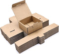 Small Shipping Boxes 3.5x3.3x1.6 Inches, 25-Pack Brown Corrugated Cardboard Gift Boxes for Mailing, Packaging & Storage