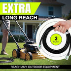 3ft Outdoor/Indoor Extension Cord 14/3 Gauge Heavy Duty 3 Prong SJTW, Waterproof, Flexible Cold-Resistant Long Power Cord,15A 125V 1875W, Black by LifeSupplyUSA