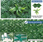 Artificial Ivy Fence Privacy Screen with Mesh Back, 59" x 158" Faux Ivy Vine Leaf Fence Panels, Balcony Privacy Screen, Hedge Wall Decoration for Outside, Garden, Yard, Patio