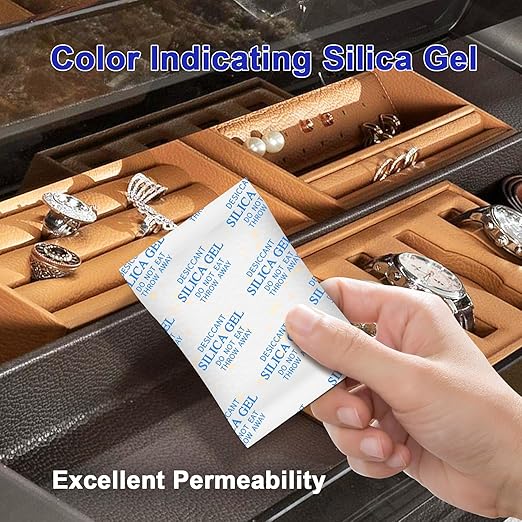Silica Gel Packets, 20 Gram 35 Packs Desiccant Packs for Storage, Food Grade Moisture Absorbers with Color Indicating, Desiccant Packs for Foods, Electronics, Jewelry, Safe, 3D Filaments