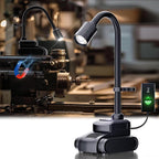 LED Work Light, 5000mAh Magnetic Gooseneck Light Rechargeable, 2000 Lumen 360°Flexible Mechanic Lamp with Hook, Job Site Lights for Men, Work Bench, Auto-Repairing, Emergency, Power Outage