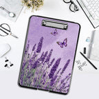 Clipboard with Storage,Office Supplies Nursing Clipboards Folder with Pen Holder Plastic Foldable Clip Board with Storage for Nurse Teacher,Sage Butterfly
