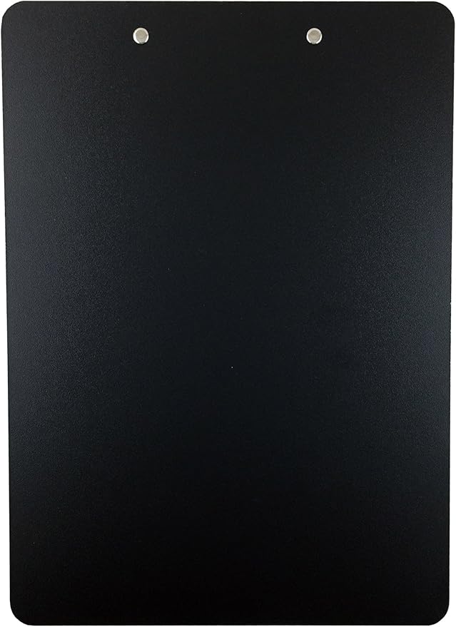 Clipboard Dry Erase Surface 9'' x 12.5'' Letter Size Low Profile Clip Whiteboard Single (Pack of 1)